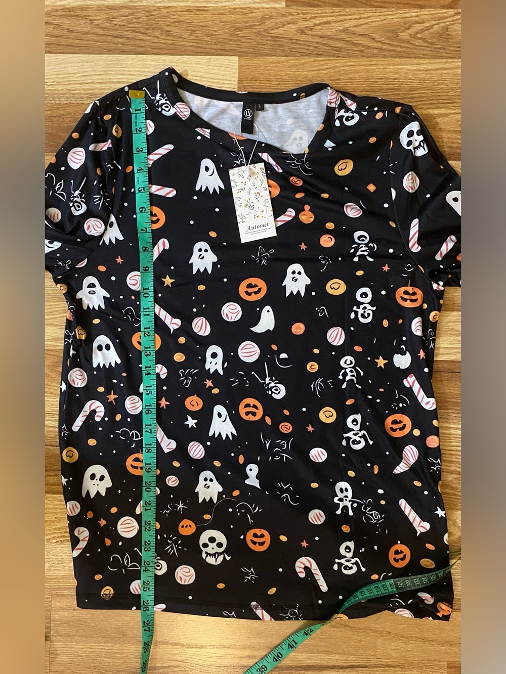 Halloween Ghost & Pumpkin Costume Long Sleeve Tee Shirt Size Large NWT - Picture 8 of 13